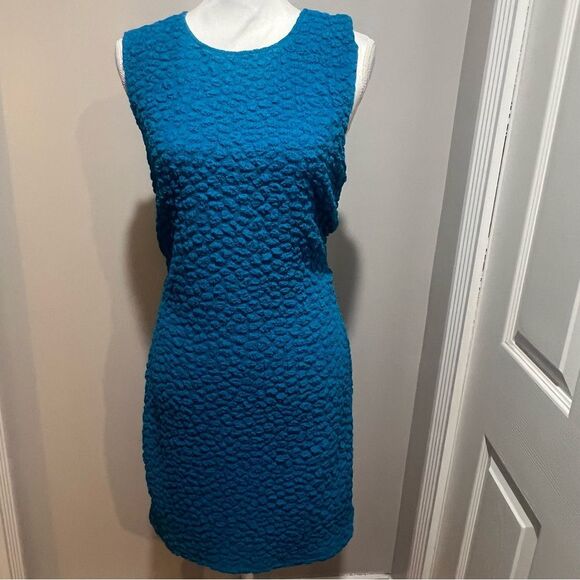 NWT By Anthropologie Textured Mini Shift Dress womens size large - Picture 7 of 14